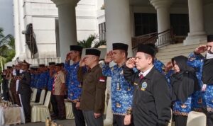 Jajaran Lapas Kelas IIB Tanjung Balai ikuti acara Peringatan Hari Sumpah Pemuda ke-97 Tahun 2025 yang digelar di halaman Kantor Walikota Tanjungbalai. Foto: Dok. Istimewa.