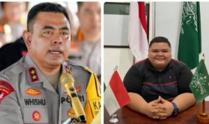 Chotibul Umam Sirait Ketua Umum GMPI Sumut,Chotibul Umam Sirait (Sebelah Kiri) mendukung dan mengapresiasi Segala Bentuk Kinerja Kapolda Sumatera Utara Irjenpol Whisnu Hermawan Februanto, SIK, MH. Foto: Istimewa.