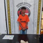 Seorang remaja berinisial FY (15) diamankan saat petugas tengah membubarkan aksi balap liar di Simpang Kampung Batu Silangit. Foto: Dok. Istimewa.