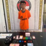 Seorang pria berinisial Budi Pratama Niliwa, SE (28) ditangkap Polsek Bosar Maligas saat hendak melakukan transaksi sabu. Foto: Istimewa.
