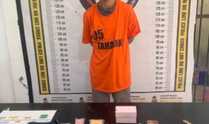 Seorang pria berinisial Budi Pratama Niliwa, SE (28) ditangkap Polsek Bosar Maligas saat hendak melakukan transaksi sabu. Foto: Istimewa.